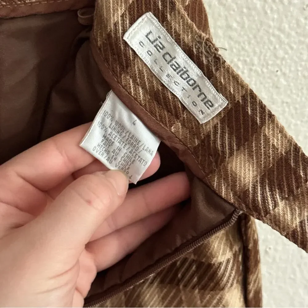 Liz Claiborne Vintage Plaid Wool Skirt 4
